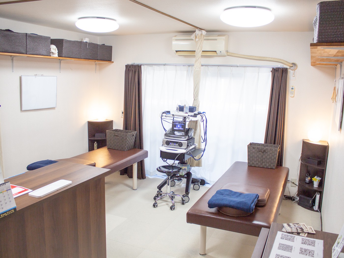 清潔で綺麗な施術室